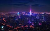 探花4K夜景特辑视频封面，城市夜晚霓虹灯光璀璨画面色彩丰富细节清晰